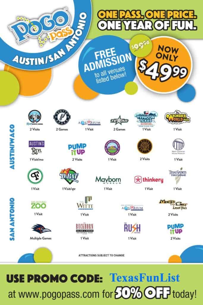 South Texas Pogo Pass Discount
